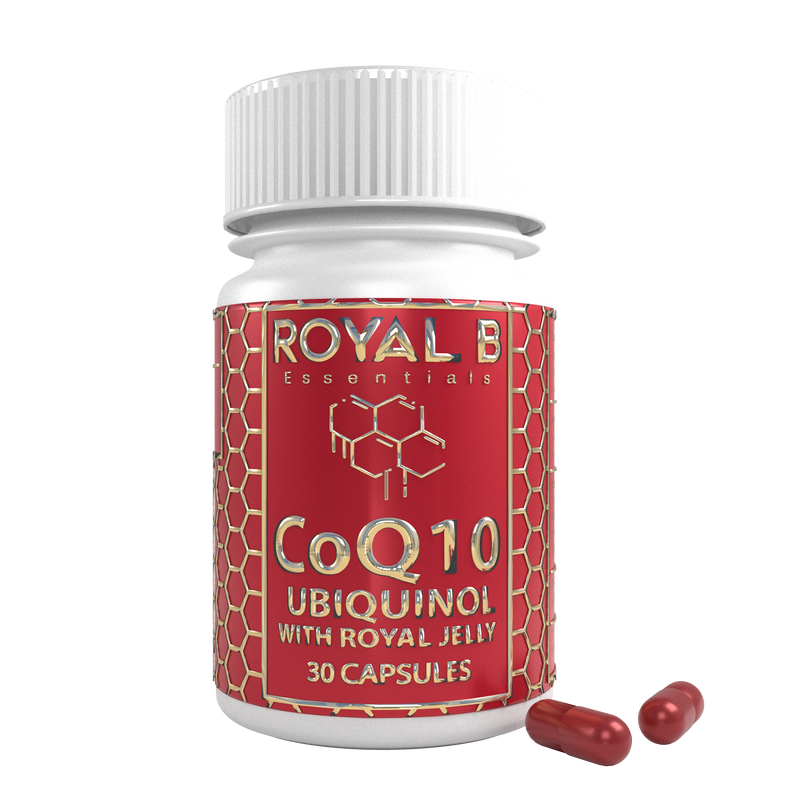 Ultra-premium CoQ10 (Ubiquinol) 3000mg with Royal Jelly 3000mg | Vegan Capsules - Royal B Essentials